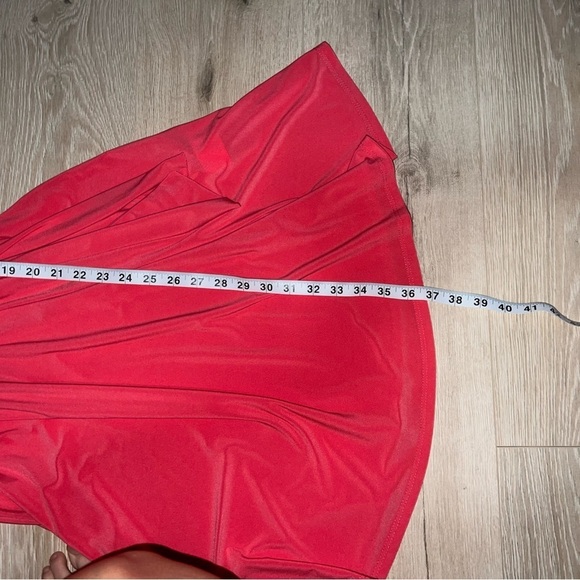 Coral Pink Deep V neck Dress Nik and Nash Medium - Picture 6 of 6